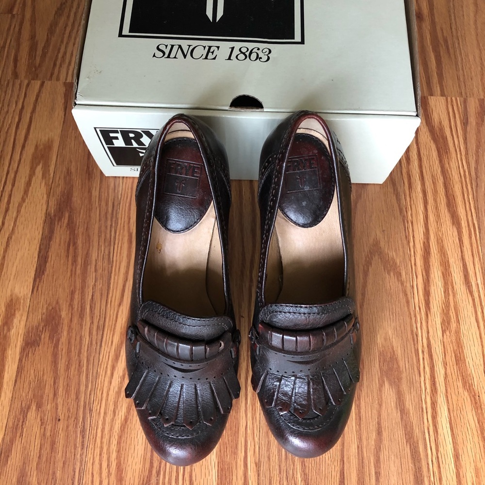 Frye Platform Moccasins